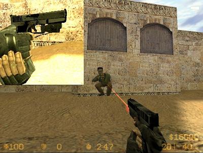 Glock 18 TaticBlack w Laser